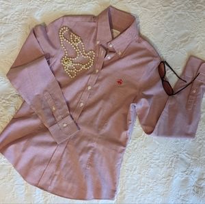 Brooks Brothers Pink Tailored Fitted Dress Shirt sz 2